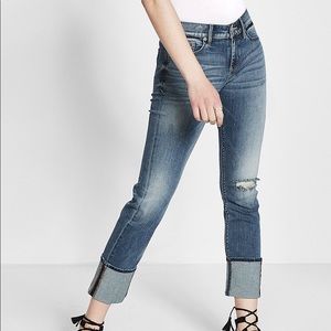 Women Express”00”Midrise,skinny,distressed Jeans💕